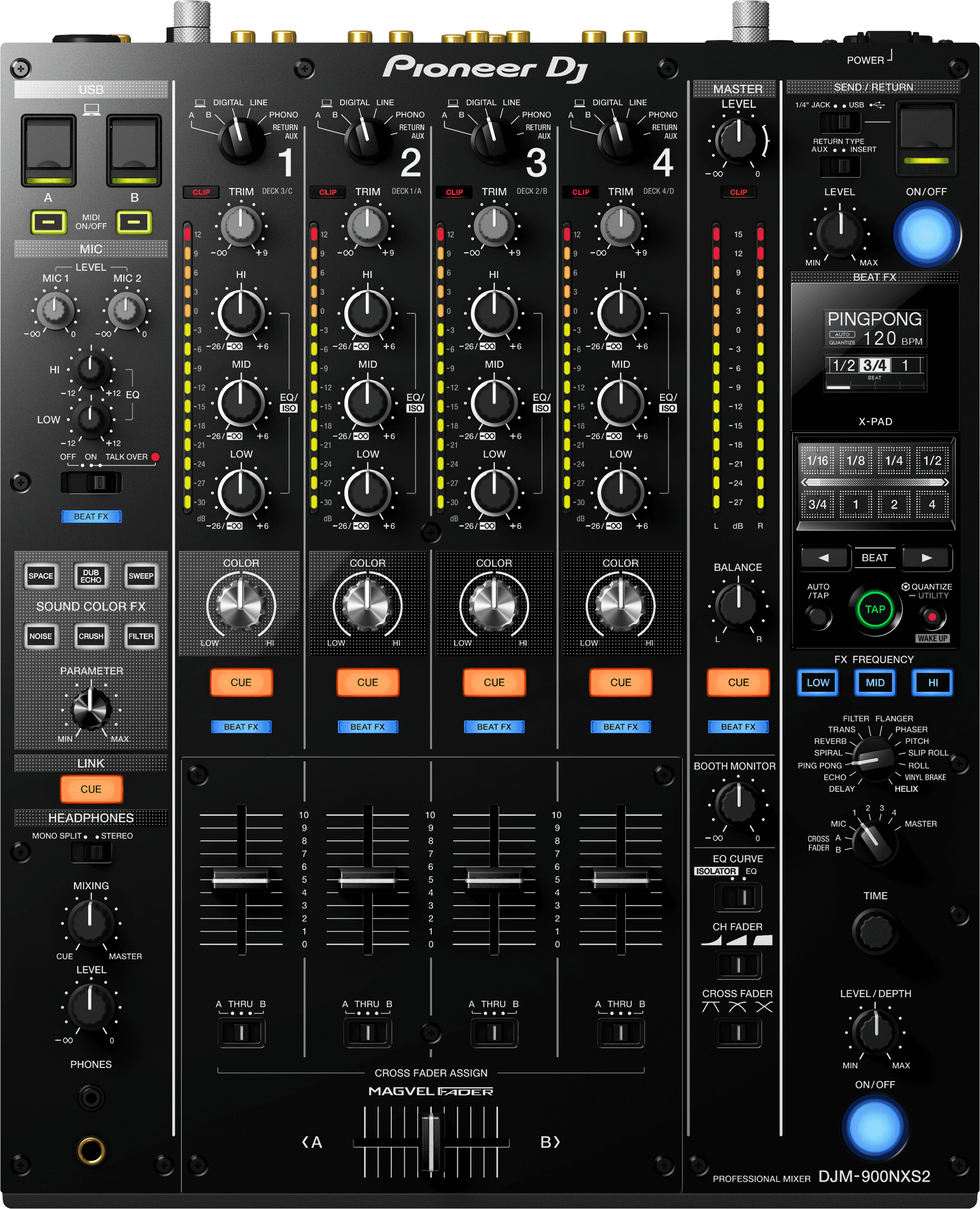 Professional 4-channel DJ mixer - Image 2