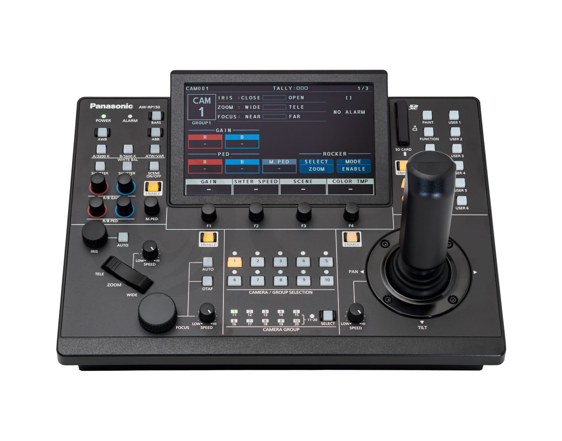 Professional PTZ camera controller with touchscreen interface - Image 2