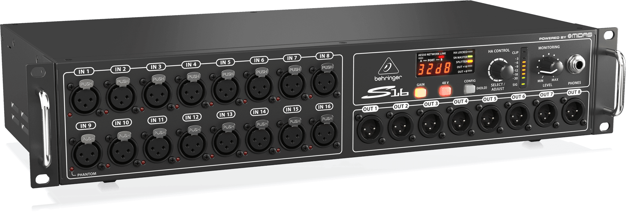 Boîtier de scène numérique 16 in / 8 out XLR