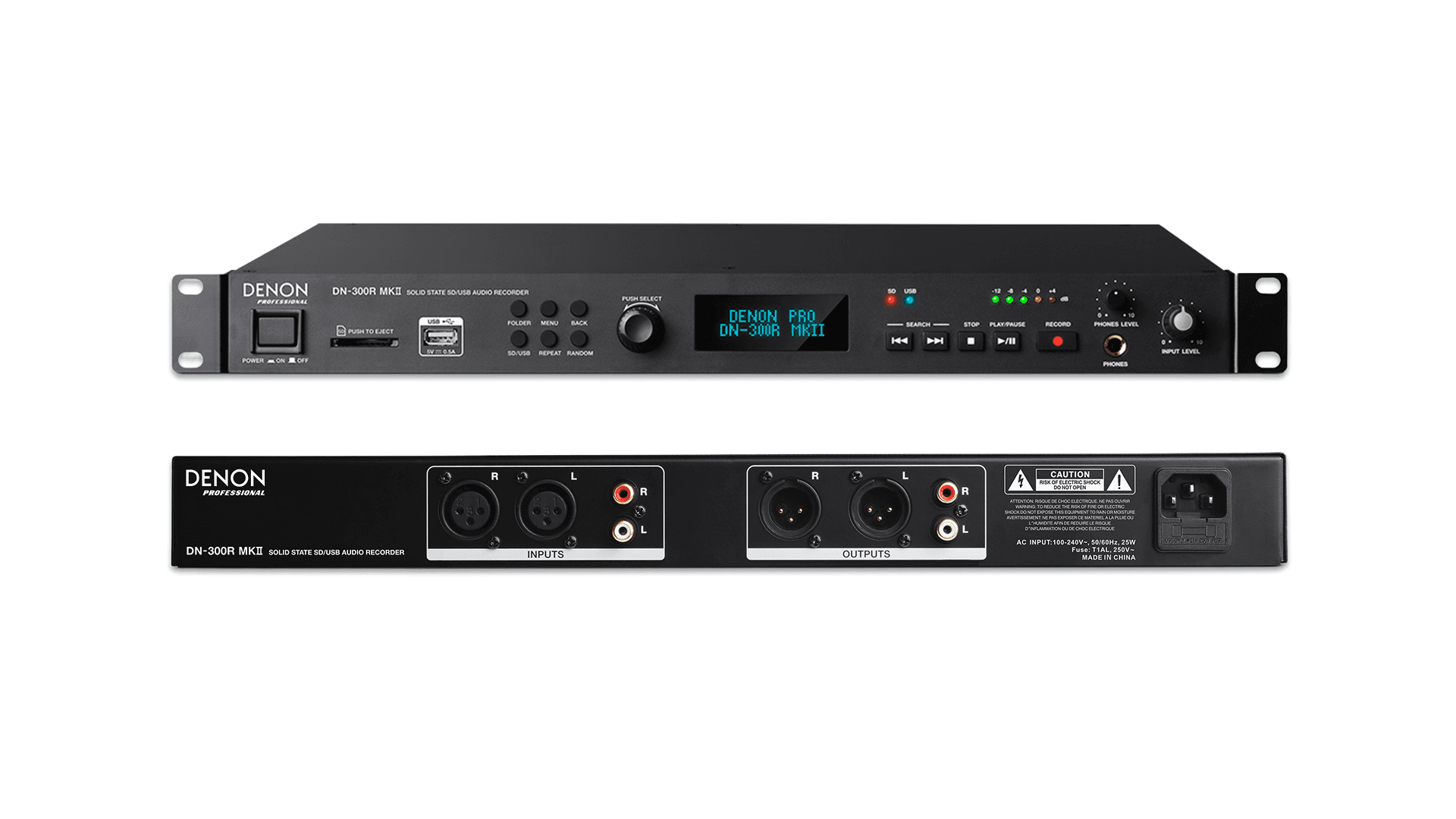 Enregistreur audio sur carte SD et USB