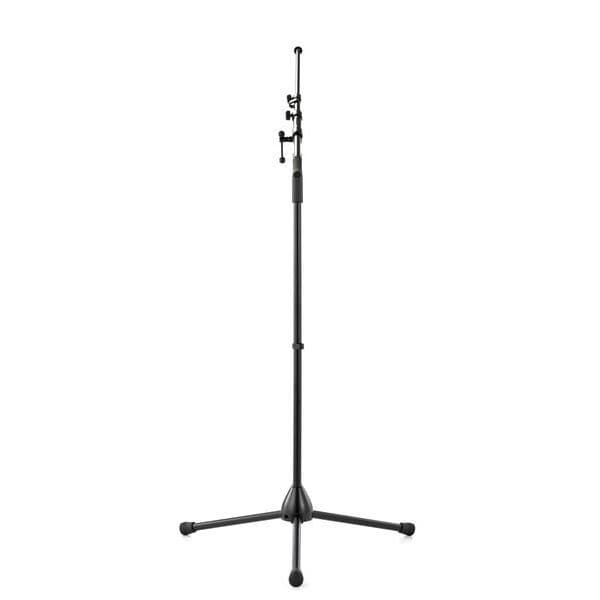 Black microphone stand with telescopic boom arm - Image 2