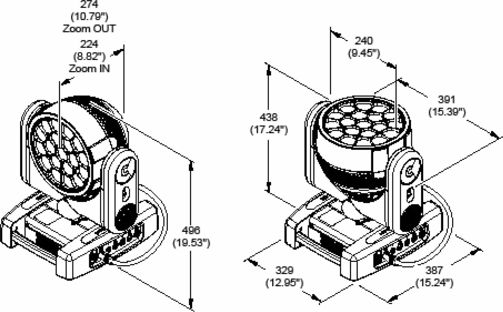 Professional LED wash, beam and FX moving head - Image 4