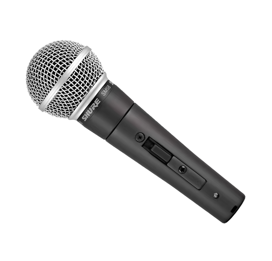 Micro dynamique pour la voix avec interrupteur
