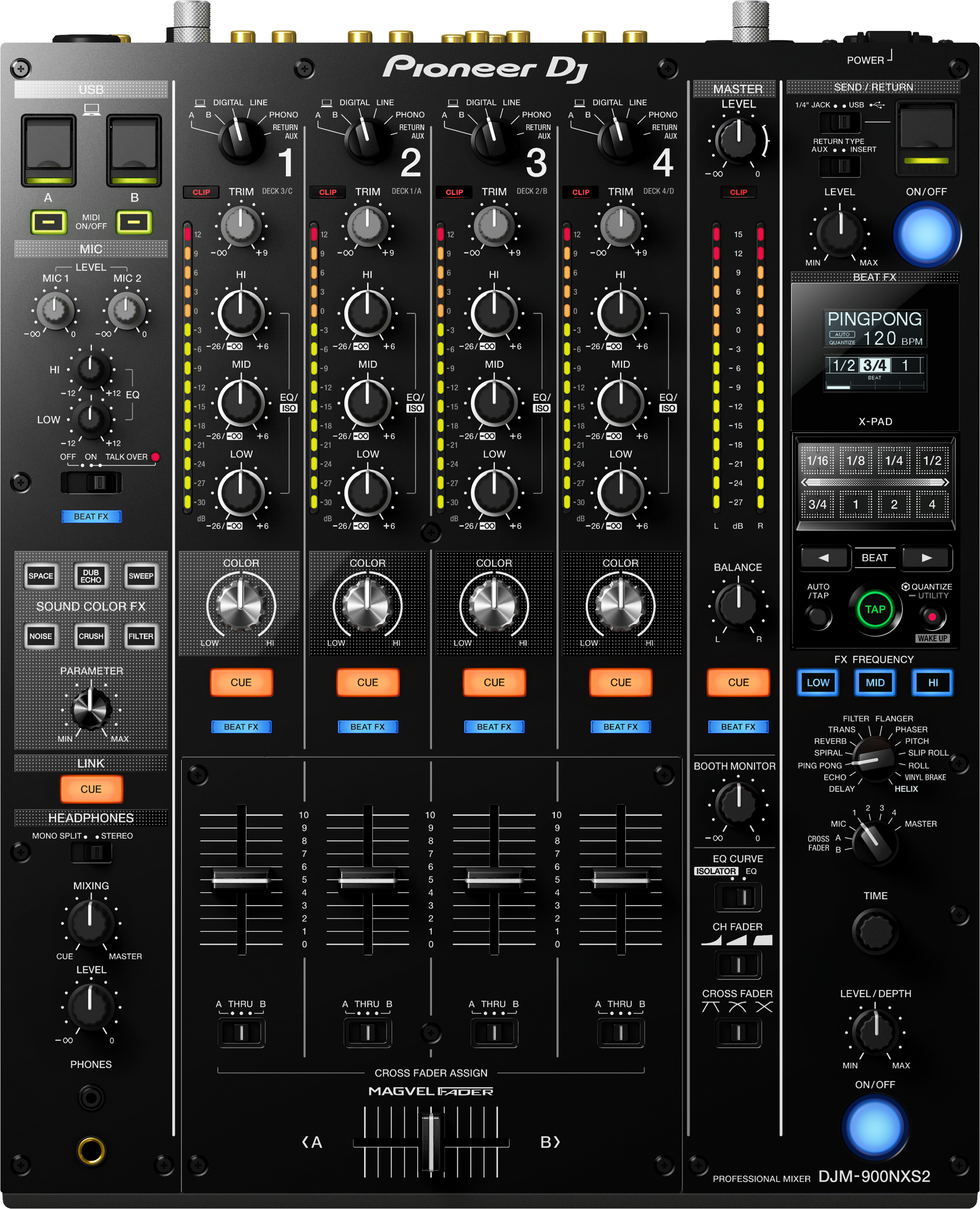 Table de mixage DJ professionnelle 4 voies - Image 2