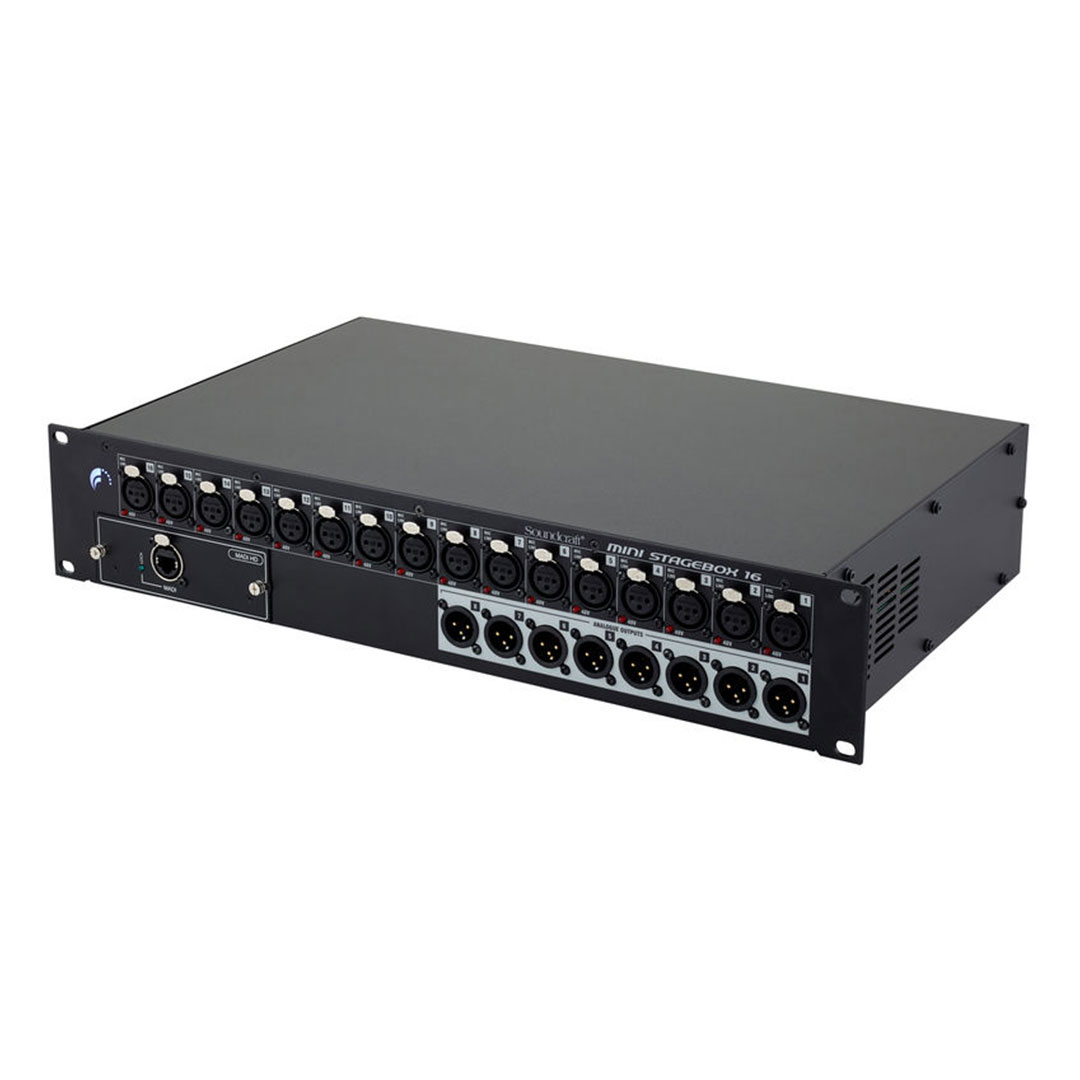 Boîtier de scène 2U 16 in / 8 out XLR