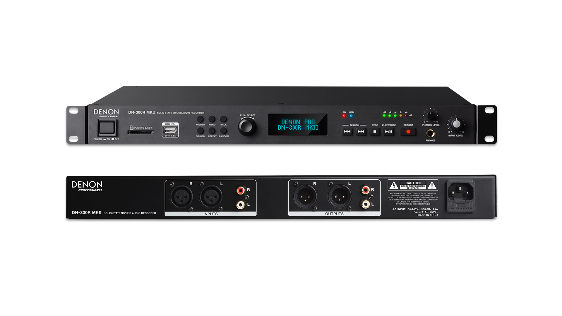 Enregistreur audio sur carte SD et USB