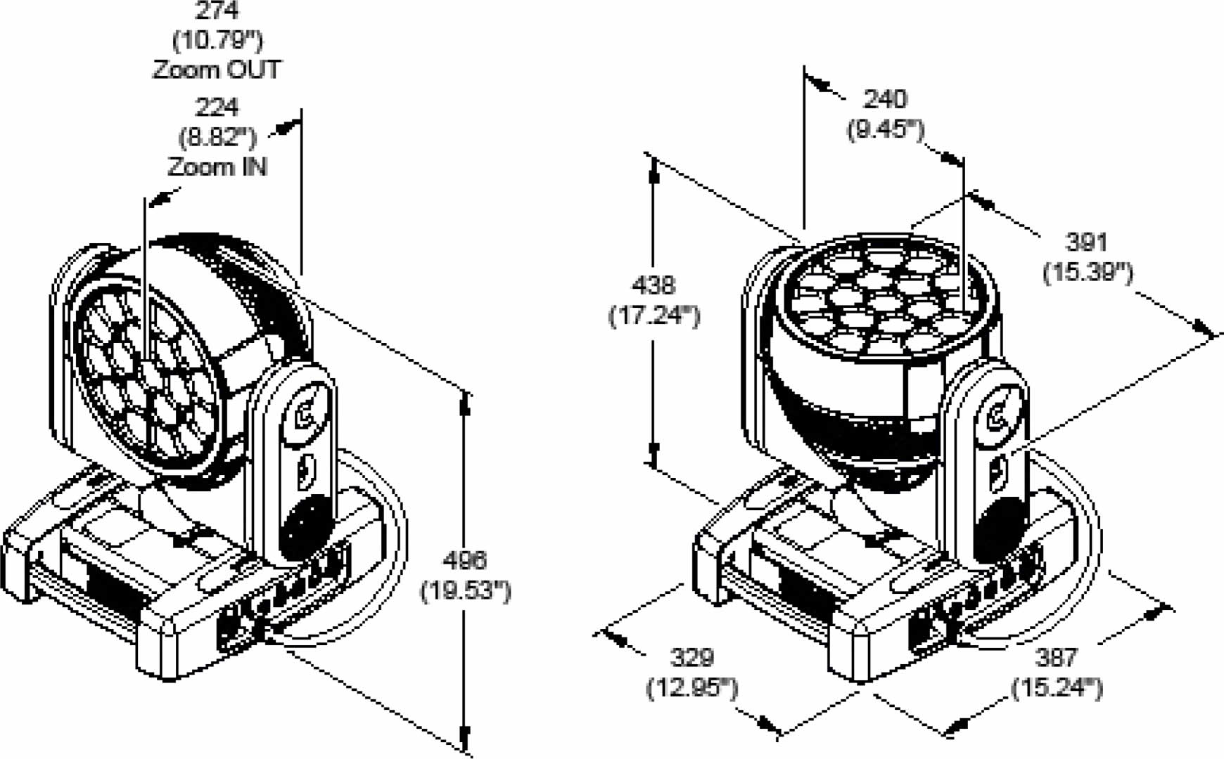 Projecteur asservi LED Wash / Beam / FX - Image 4