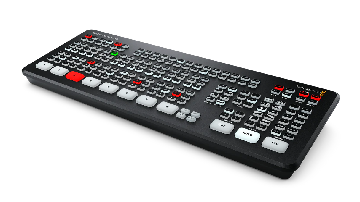 Mélangeur vidéo HDMI 8 entrées avec streaming et enregistrement ISO