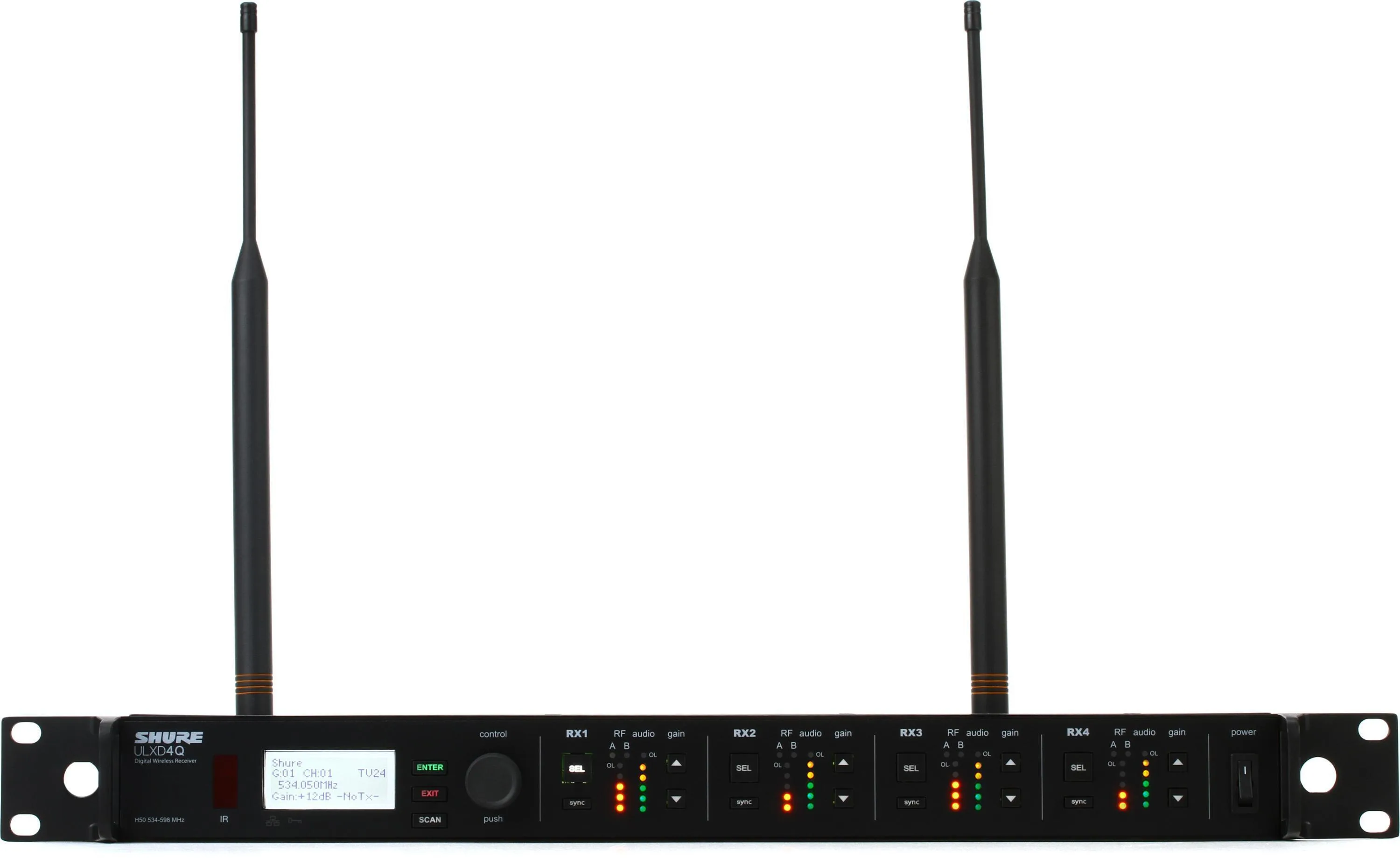 Récepteur numérique HF quadruple canaux avec réseau Dante - Image 2